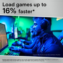 Crucial Твердотельный накопитель SSD Crucial M.2 2280 500GB Crucial T500 Client SSD CT500T500SSD8 PC