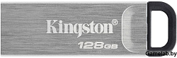 Флеш Диск Kingston 128Gb DataTraveler Kyson DTKN/128GB USB3.1 серебристый/черный