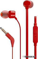 Наушники JBL Гарнитура T110, красная