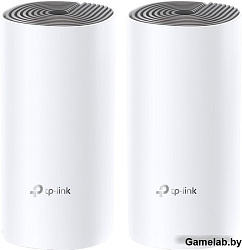 Бесшовный Mesh роутер TP-Link Deco E4 (DECO E4(2-PACK)) AC1200 10/100BASE-TX белый (упак.:2шт)