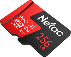 Netac P500 Extreme 256GB Pro MicroSDXC V30/A1/C10 up to 100MB/s, retail pack card only