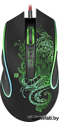 Мышь оптическая Venom GM-640L оптика, 8кнопок, USB, 3200dpi DEFENDER
