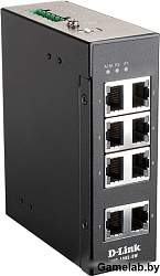 D-Link DIS-100E-8W/A1A, L2 Unmanaged Industrial Switch with 8 10/100Base-TX ports.1K Mac address, 80