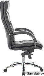 Кресло руководителя Бюрократ T-9927SL черный кожа крестов. металл хром