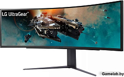 Монитор LG 49" UltraGear 49GR85DC-B черный VA LED 32:9 HDMI матовая HAS Piv 3000:1 450cd 178гр/178гр