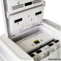 Шредер Heleos АП23-4 черный с автоподачей (секр.P-4) перекрестный 145лист. 23лтр. скрепки скобы пл.к