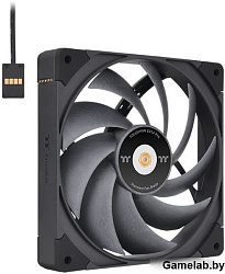 Вентилятор Thermaltake Toughfan EX14 Pro реверсивный 140x140x25mm черный 4-pin 31.6-34.1dB Ret (CL-F