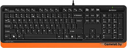 Клавиатура A4 Fstyler FK10 черный/оранжевый USB