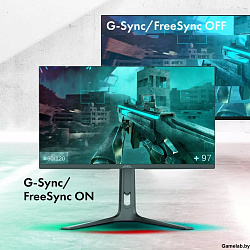 Монитор GMNG 27" Gaming GM-27F23 черный IPS LED 2ms 16:9 HDMI M/M матовая HAS Piv 400cd 178гр/178гр 
