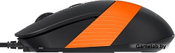 Мышь A4Tech Fstyler FM10 черный/оранжевый оптическая (1600dpi) USB (4but)