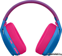 Наушники с микрофоном Logitech G435 голубой/розовый мониторные BT оголовье (981-001065)