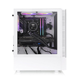 Корпус для ПК View 200 TG ARGB Snow/White/Win/SPCC/Tempered Glass*1/120mm ARGB Lite Fan*3/Brown Box 