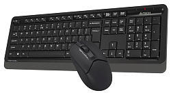 Клавиатура + мышь A4Tech Fstyler FG1012 клав:черный/серый мышь:черный USB беспроводная Multimedia