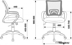 Кресло Бюрократ CH-695NSL черный TW-01 сиденье черный TW-11 крестовина металл хром