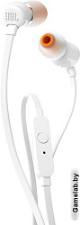 Гарнитура вкладыши JBL T110 WHT 1.2м белый проводные (в ушной раковине)