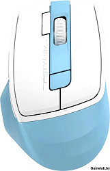 Мышь A4Tech Fstyler FG45CS Air2 голубой/белый оптическая (2000dpi) silent беспроводная USB для ноутб