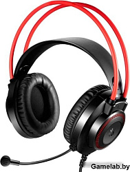 Наушники с микрофоном A4Tech Bloody G200S черный/красный 2м мониторные USB оголовье (G200S USB/ BLAC