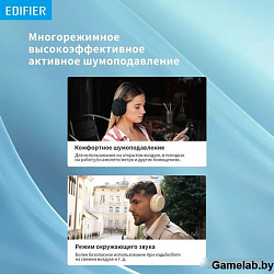 Гарнитура мониторные Edifier WH700NB черный беспроводные bluetooth оголовье
