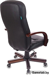 Кресло руководителя Бюрократ T-9908 черный кожа крестовина металл/дерево