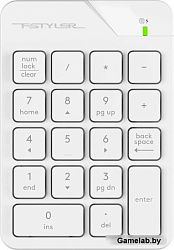 Числовой блок A4Tech FGK21C белый USB беспроводная slim для ноутбука