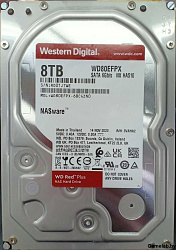 Жесткий диск WD SATA-III 8TB WD80EFPX NAS Red Plus (5640rpm) 256Mb 3.5"