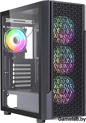 Корпус Accord 3312 черный без БП ATX 2xUSB2.0 1xUSB3.0 audio bott PSU