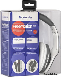 Гарнитура Defender FreeMotion B525 серый+белый, Bluetooth 