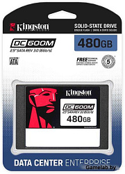Kingston Enterprise SSD 480GB DC600M 2.5" SATA 3 R560/W470MB/s 3D TLC MTBF 2M 94 000/41 000 IOPS 876