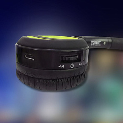 Гарнитура Bluetooth CBR CHP-633 Green, Bt v.2.1, регул. оголовье, кл. упр. треками, софттач, Bluetoo