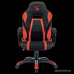 Кресло игровое A4Tech Bloody GC-250 черный/красный эко.кожа/ткань крестов.