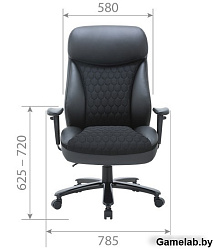 Chairman CH414 экокожа/ткань, черный