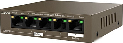 Коммутатор 5PORT 10/100/1000M 4POE TEG1105PD TENDA