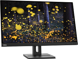 Монитор Lenovo 27" ThinkVision E27q-20 черный IPS LED 4ms 16:9 HDMI M/M матовая HAS Piv 1000:1 350cd