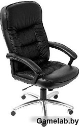 Кресло руководителя Бюрократ T-9908AXSN-AB черный кожа крестовина металл хром