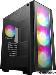 Корпус Deepcool Matrexx 55 V4 черный без БП ATX 7x120mm 2x140mm 2xUSB3.0 audio bott PSU