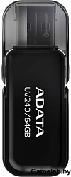 Флеш Диск A-Data 64Gb UV240 AUV240-64G-RBK USB2.0 черный