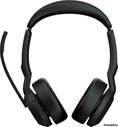 Наушники с микрофоном Jabra Evolve2 55, Link380c MS Stereo черный накладные BT оголовье (25599-999-8