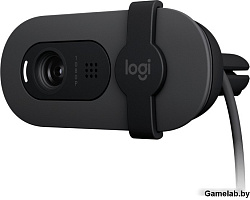 Камера Web Logitech HD Webcam Brio 100 Full графитовый 2Mpix (1920x1080) USB Type-C с микрофоном (96