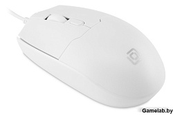 Мышь Оклик 147M белый оптическая (2000dpi) USB (4but)