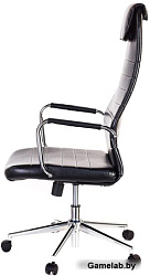 Кресло руководителя Бюрократ KB-9N/ECO черный искусственная кожа с подголов. крестовина металл хром