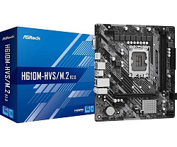 Материнская плата Asrock H610M-HVS/M.2 R2.0 Soc-1700 Intel H610 2xDDR4 mATX AC`97 8ch(7.1) GbLAN+VGA
