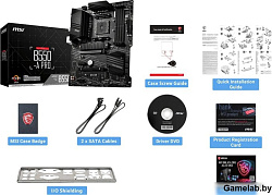 Материнская плата MSI B550-A PRO Soc-AM4 AMD B550 4xDDR4 ATX AC`97 8ch(7.1) GbLAN RAID+HDMI+DP