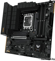Материнская плата Asus TUF GAMING B760M-PLUS WIFI II Soc-1700 Intel B760 4xDDR5 mATX AC`97 8ch(7.1) 