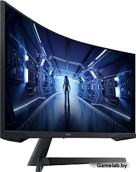 Монитор Samsung 34" C34G55TWWI черный VA LED 1ms 21:9 HDMI матовая 250cd 178гр/178гр 3440x1440 Displ