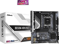 ASRock B650M-HDV/M.2, Socket AM5, AMD B650, 2xDDR5-5200, HDMI+DP, 2xPCI-Ex16, 1xPCI-Ex1, 4xSATA3(RAI