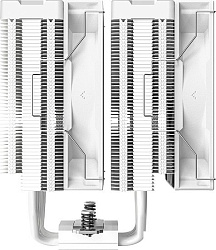 Кулер DEEPCOOL AG620 DIGITAL WH ARGB LGA1700/1200/115X/AM5/AM4 (8шт/кор, TDP 260W, PWM, DUAL Fan 120