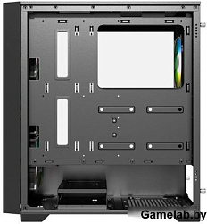 Корпус Powercase ByteFlow Black, Tempered Glass, 4x 120mm ARGB fans, ARGB HUB, чёрный, ATX  (CBFB-A4