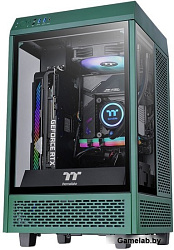 Корпус Thermaltake The Tower 100 Racing Green черный без БП miniITX 1x120mm 3x140mm 2xUSB3.0 audio b