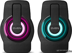 Колонки Sven 255 2.0 черный 6Вт