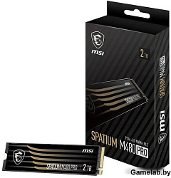 MSI 2TB PCIe 4.0 NVMe M.2 SPATIUM M480 PRO